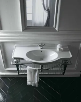 Galassia Ethos Lavabo con struttura sospesa 110 cm in ottone cromato 